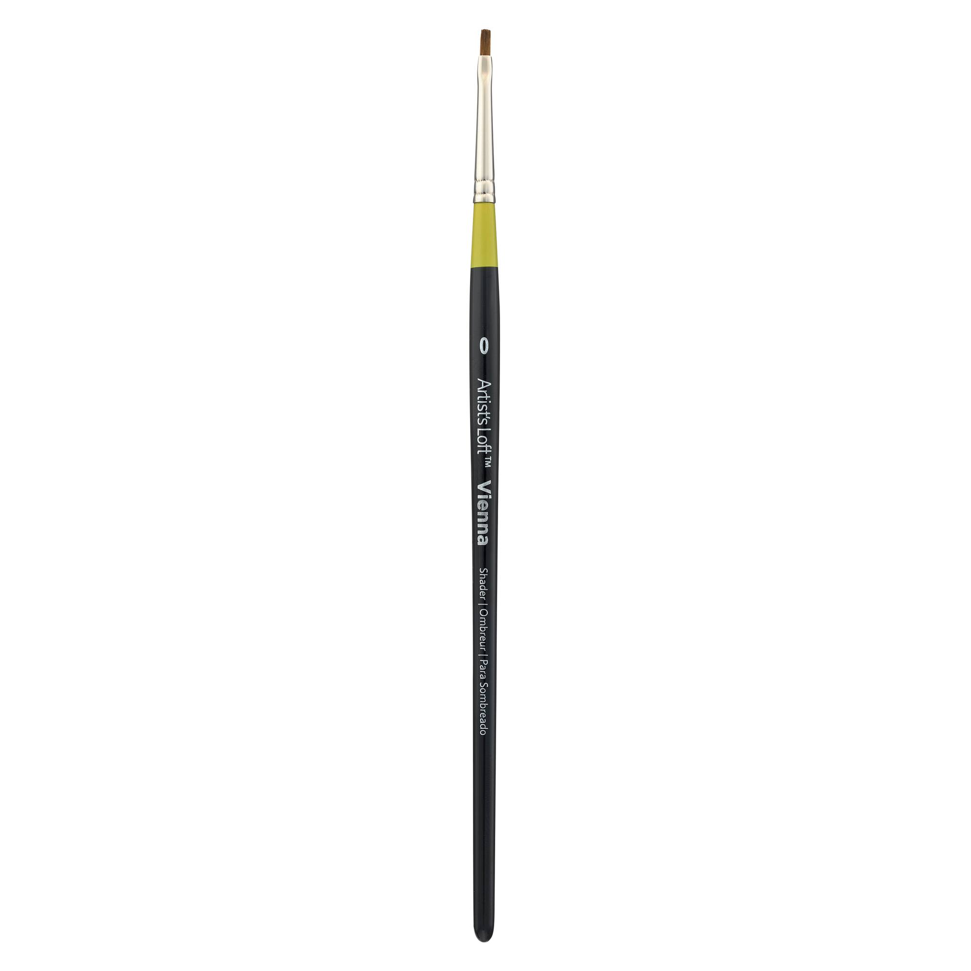 Golden Taklon Short Handle Flat Shader Brush by Artist's Loft™ Vienna